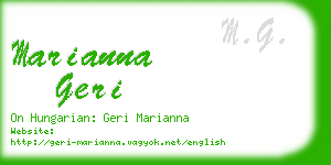 marianna geri business card